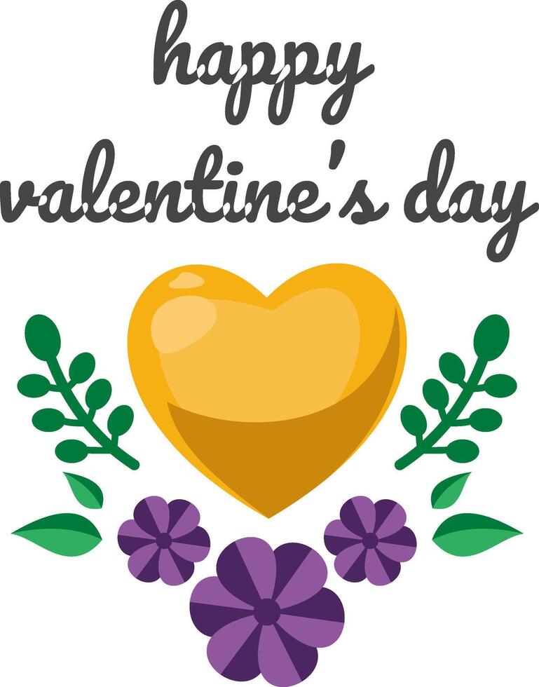 Creative concept of Happy Valentines Day card set vector
