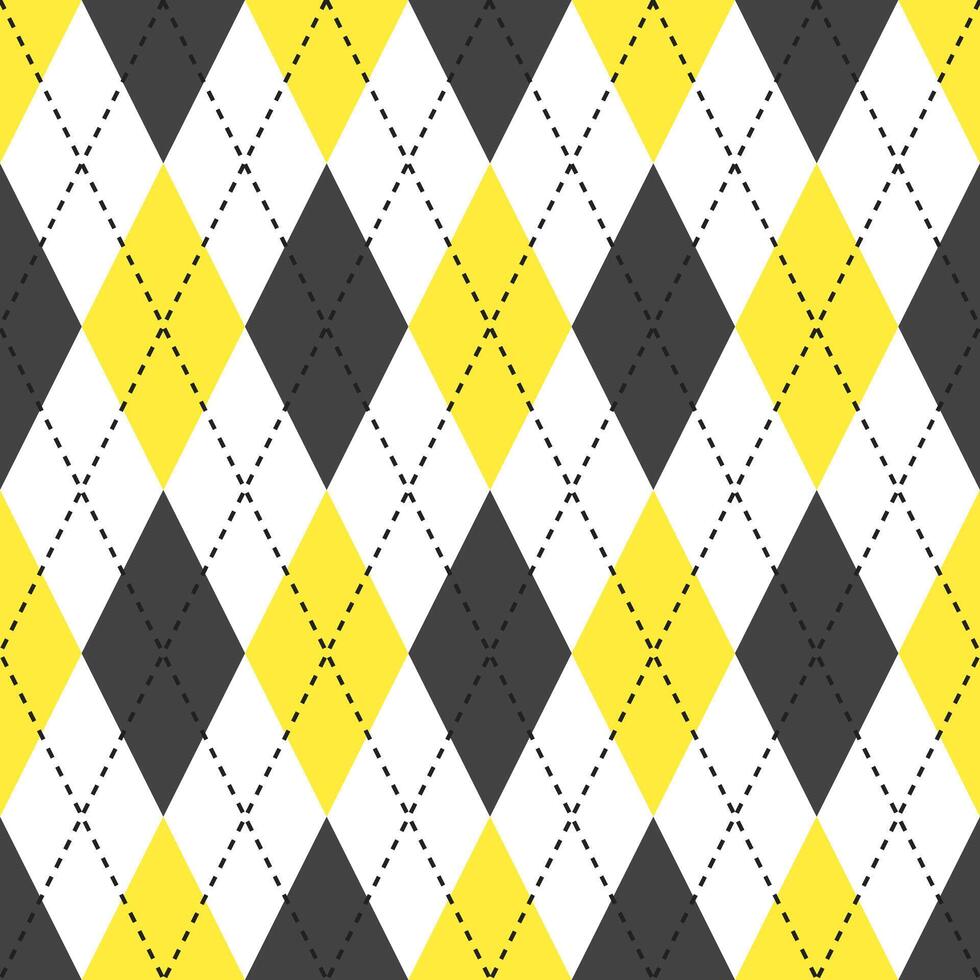 amarillo y negro argyle modelo. argyle vector modelo. argyle modelo. geométrico modelo para ropa, envase papel, fondo, fondo, regalo tarjeta, suéter.