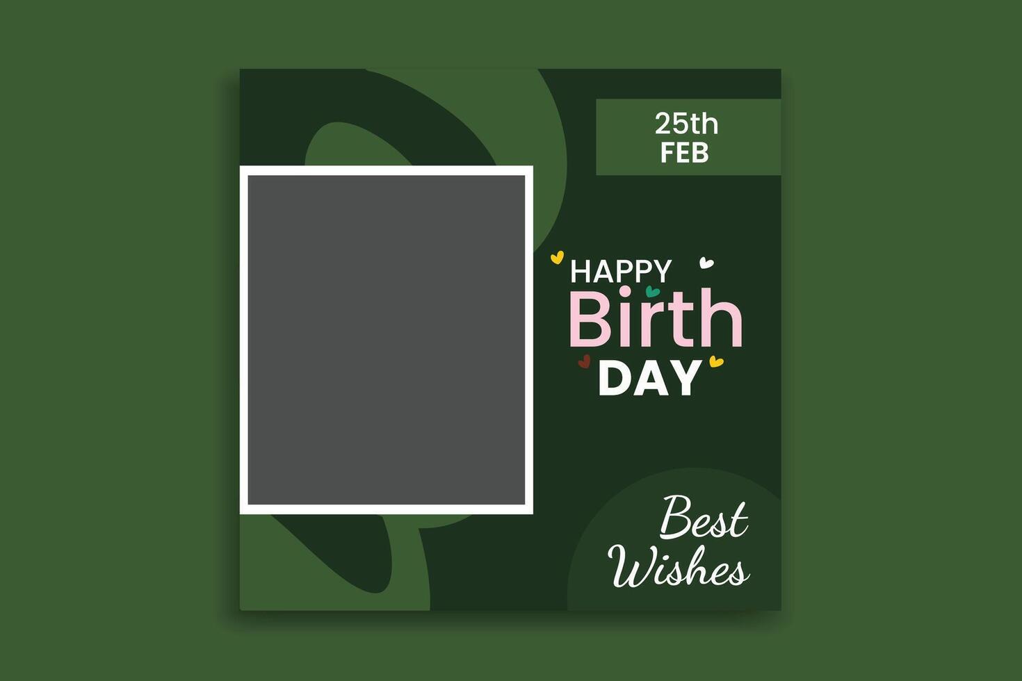 happy birthday  banner design vector