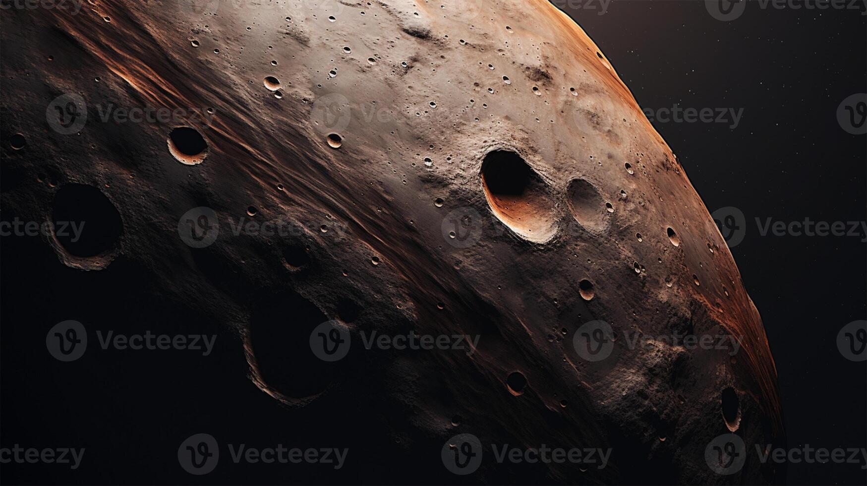 AI generated phobos surface texture background photo