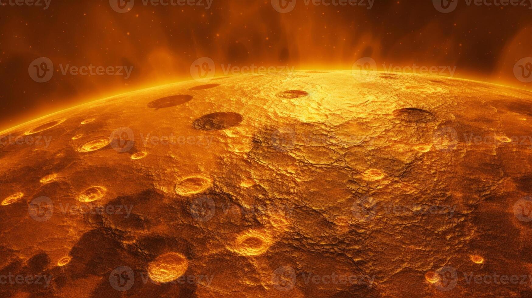 AI generated sun surface texture background photo