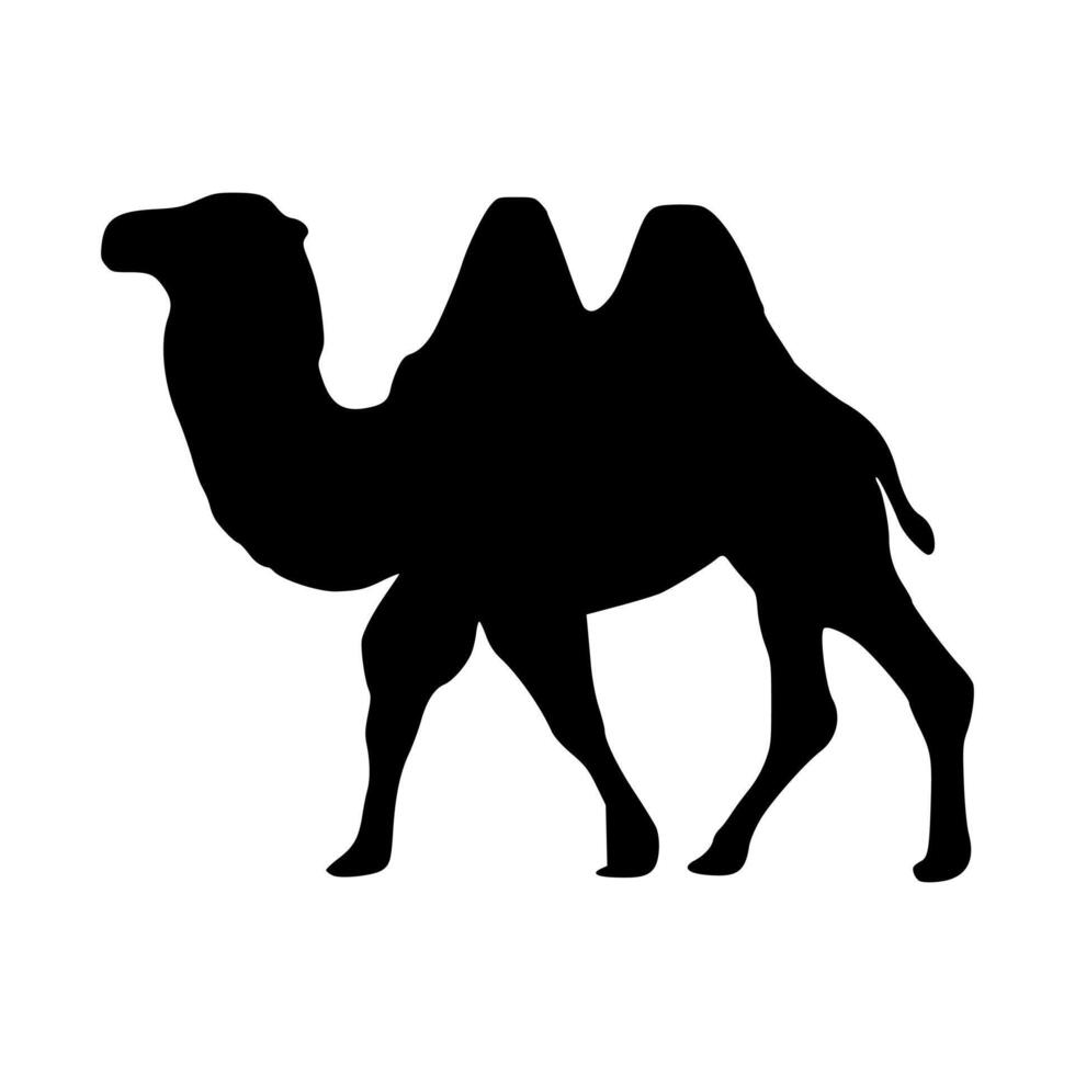 camello icono. camello silueta vector