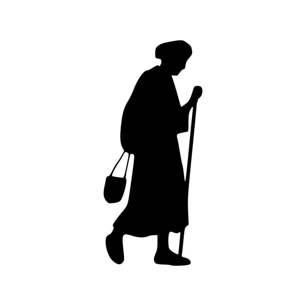 Shepherd icon. Shepherd Silhouette vector