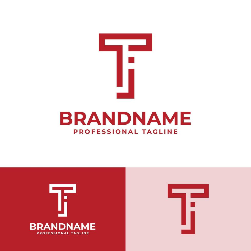 Letter TJ Modern Logo, suitable for business with TJ or JT initials vector