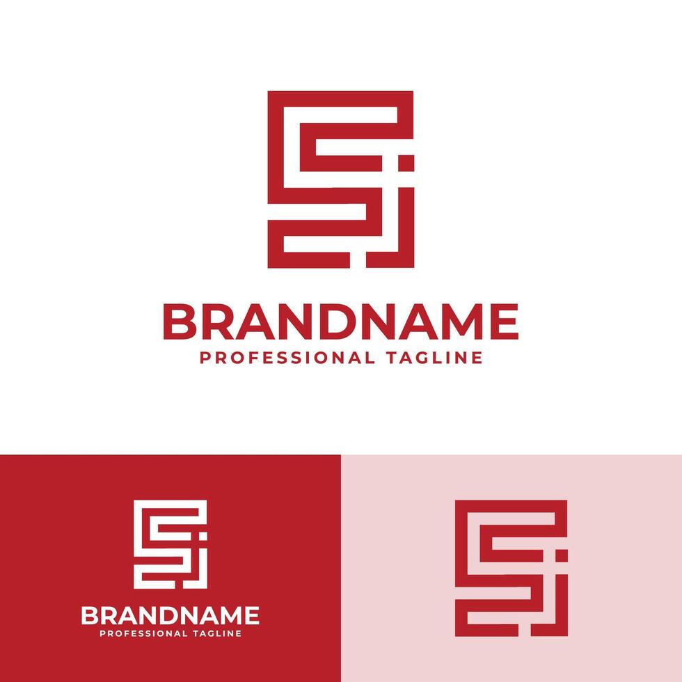 Letter SJ Modern Logo, suitable for business with SJ or JS initials vector