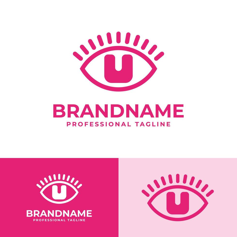 Letter U Eye Logo, suitable for business related to vision, spy, optic, or eye with Initial U vector