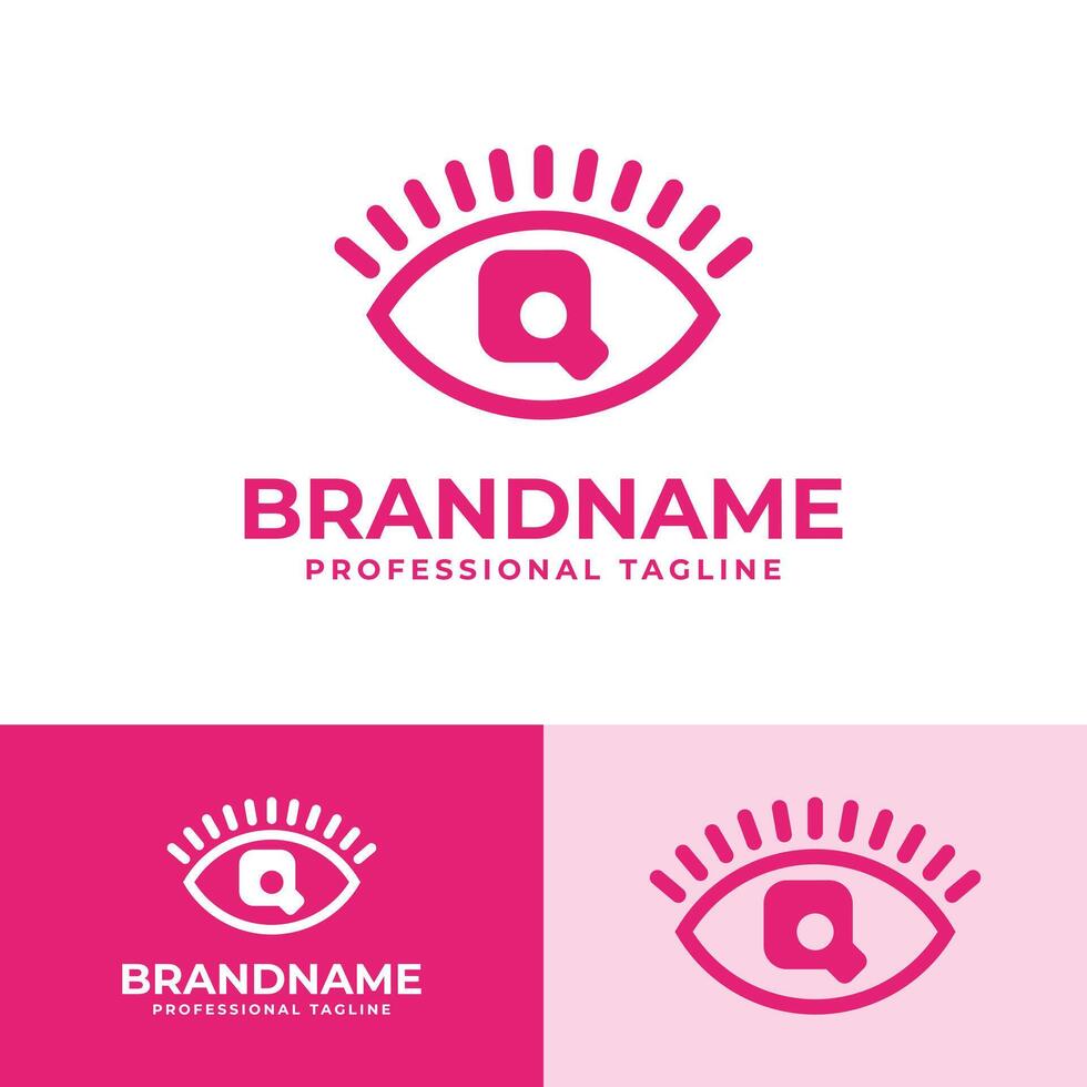 Letter Q Eye Logo, suitable for business related to vision, spy, optic, or eye with Initial Q vector