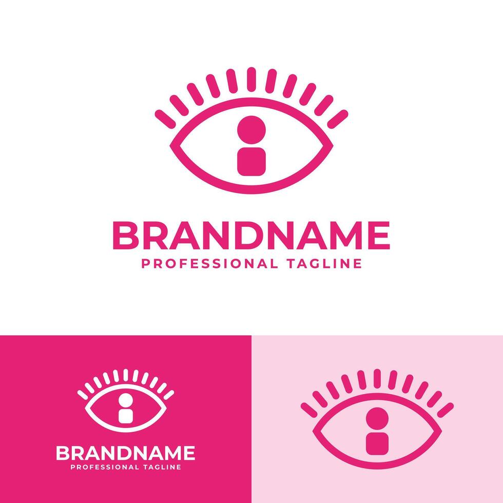 Letter I Eye Logo, suitable for business related to vision, spy, optic, or eye with Initial I vector