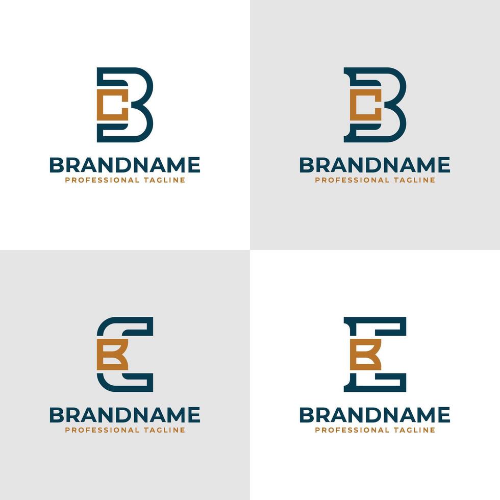 Elegant Letter BC and CB Monogram Logo, suitable for business with BC or CB initials vector