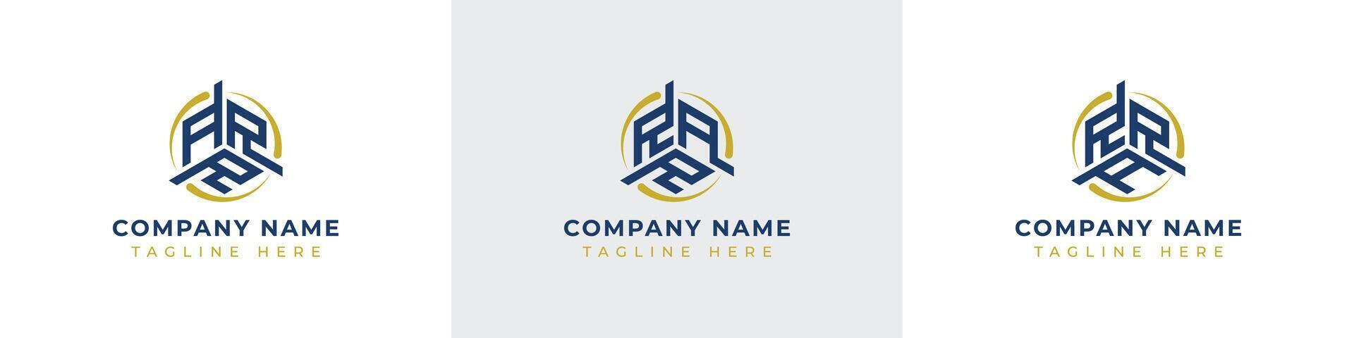 Letters ARR, RAR, RRA Monogram Logo Set, suitable for any business with ARR, RAR, RRA initials vector