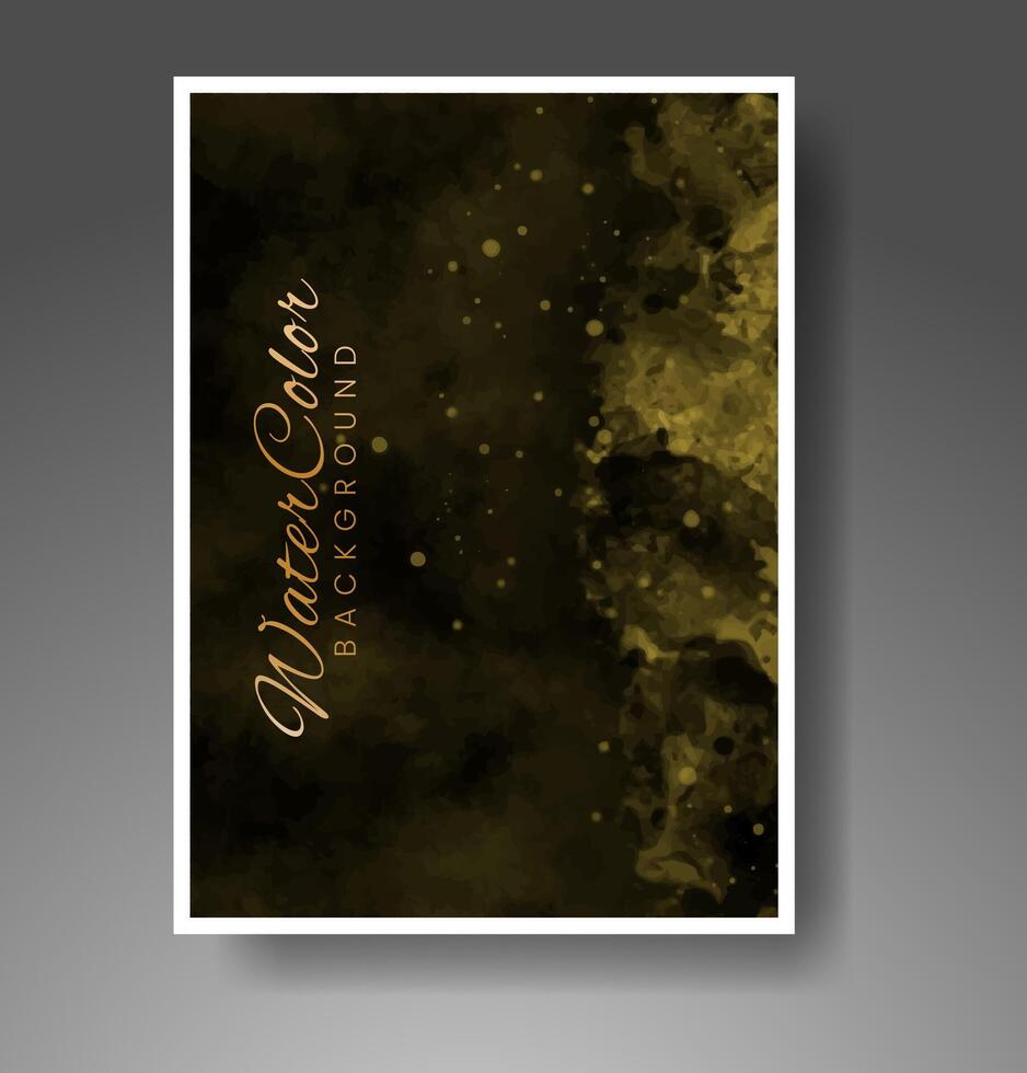 Cards with watercolor background. Design for your cover, date, postcard, banner, logo. vector