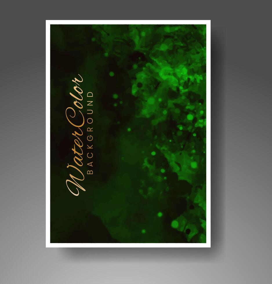 Cards with watercolor background. Design for your cover, date, postcard, banner, logo. vector