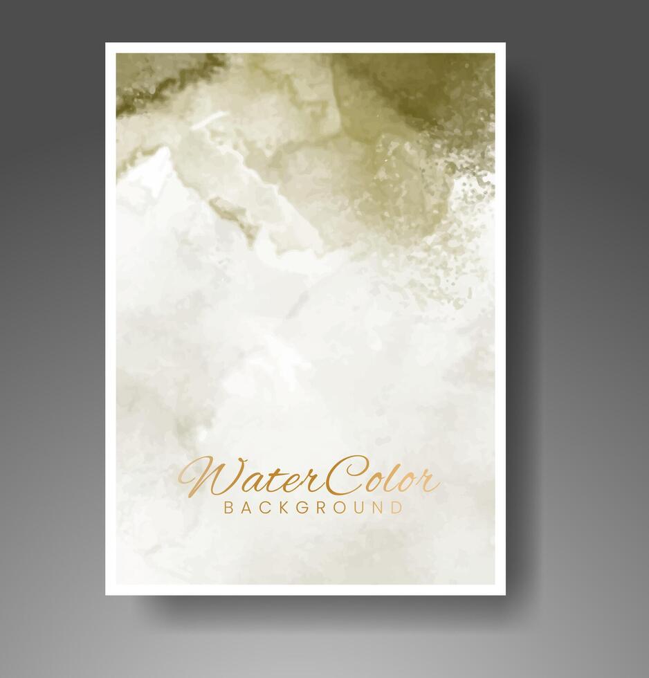 Cover template with watercolor background. Design for your cover, date, postcard, banner, logo. vector