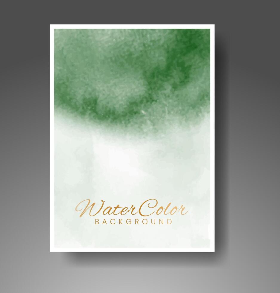 Cover template with watercolor background. Design for your cover, date, postcard, banner, logo. vector