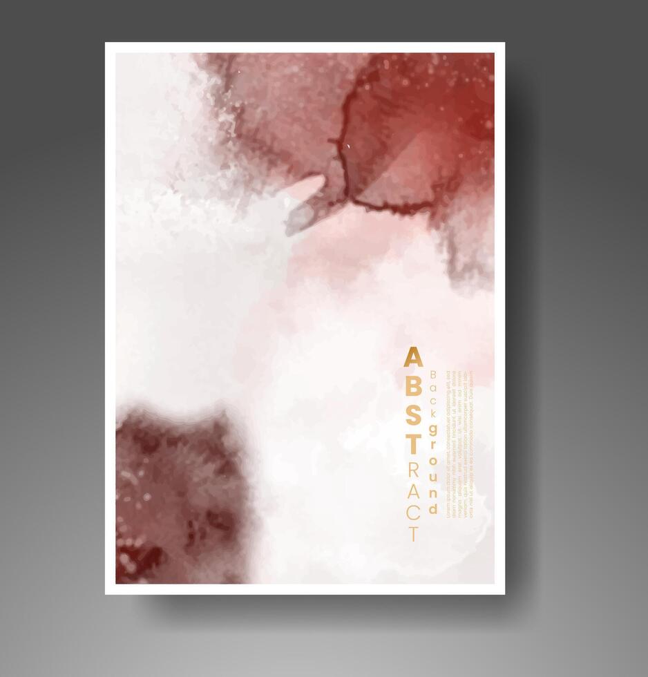 Cover template with watercolor background. Design for your cover, date, postcard, banner, logo. vector
