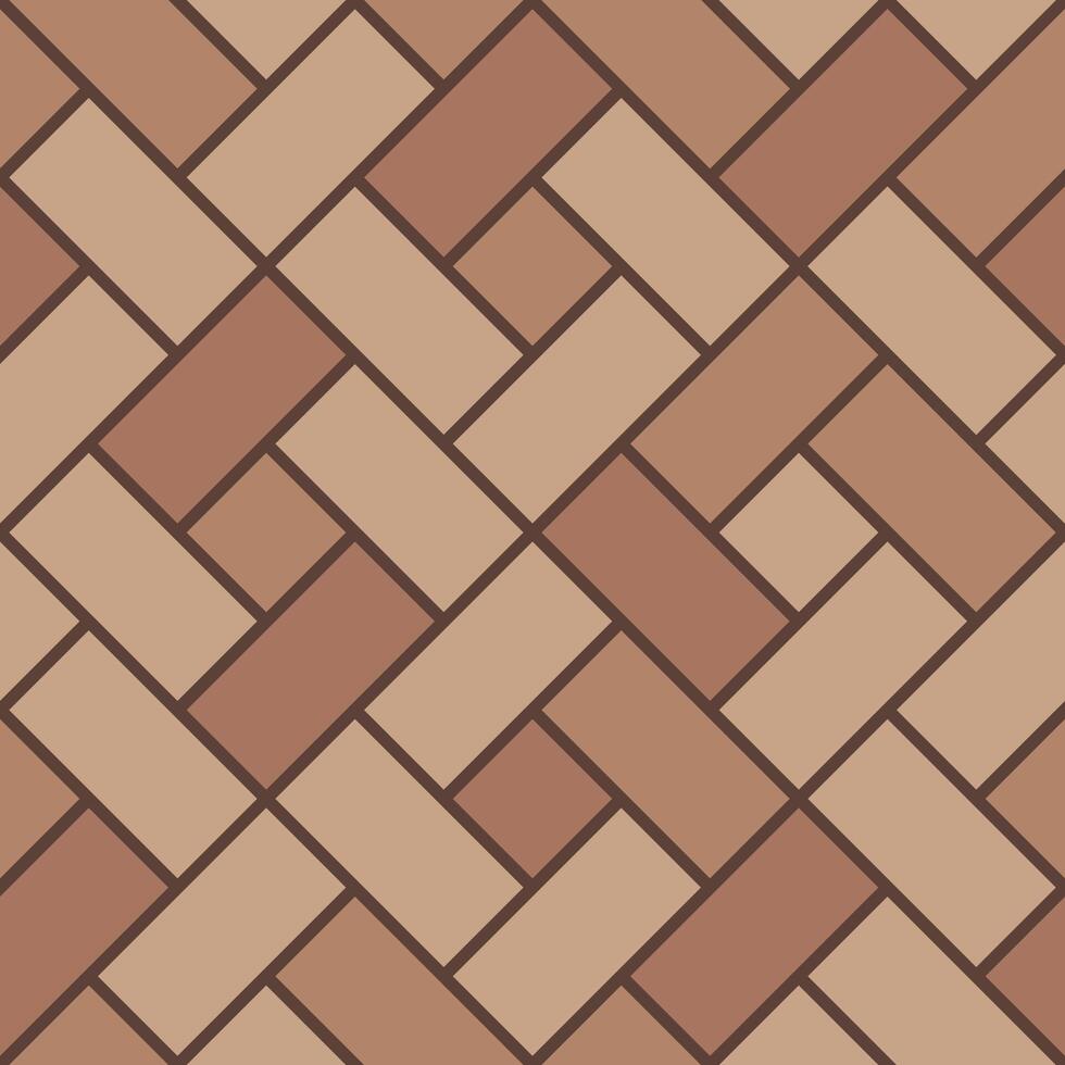 Flanders weave brown pavement top view pattern vector