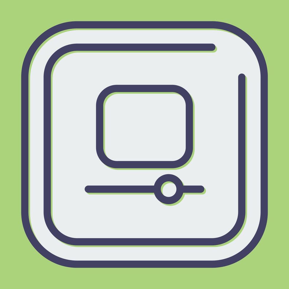 Video Stop Square Vector Icon