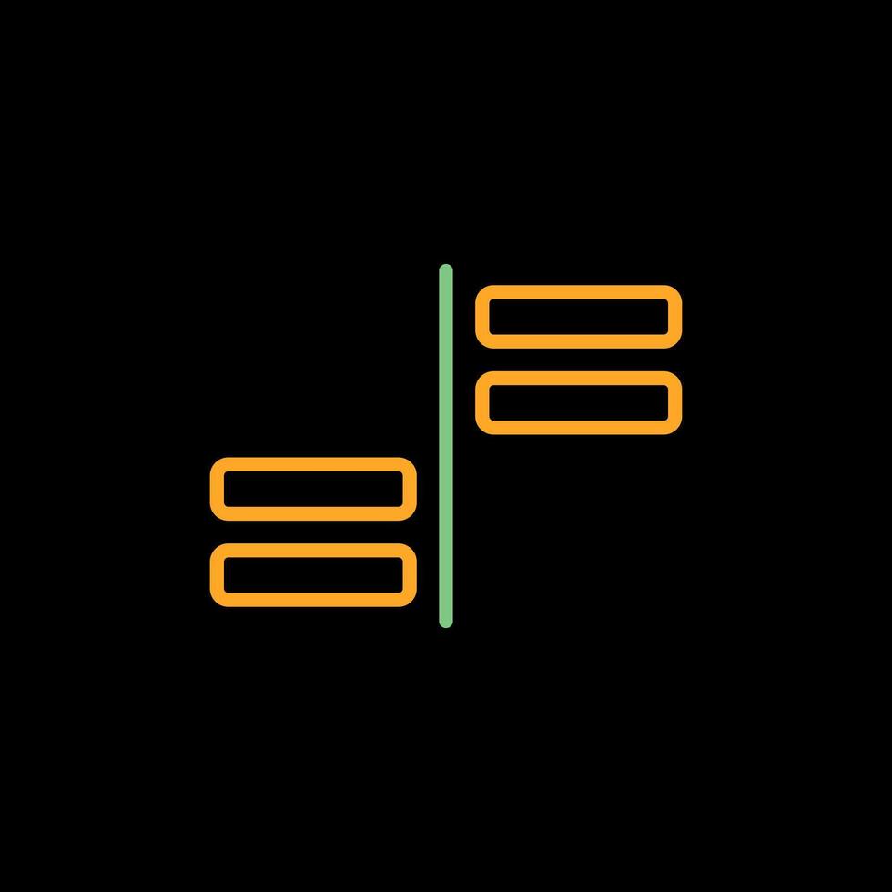 Horizontal Alignment Vector Icon