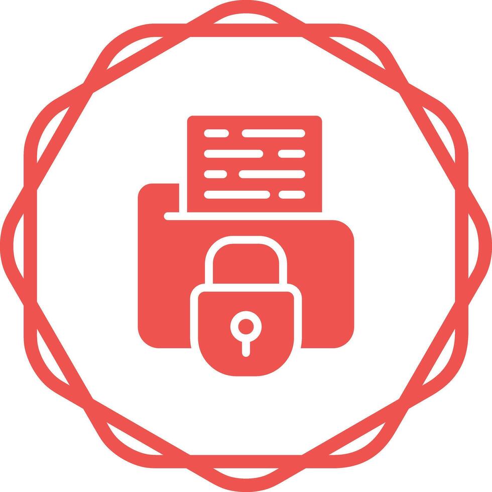 Secure Folder Vector Icon