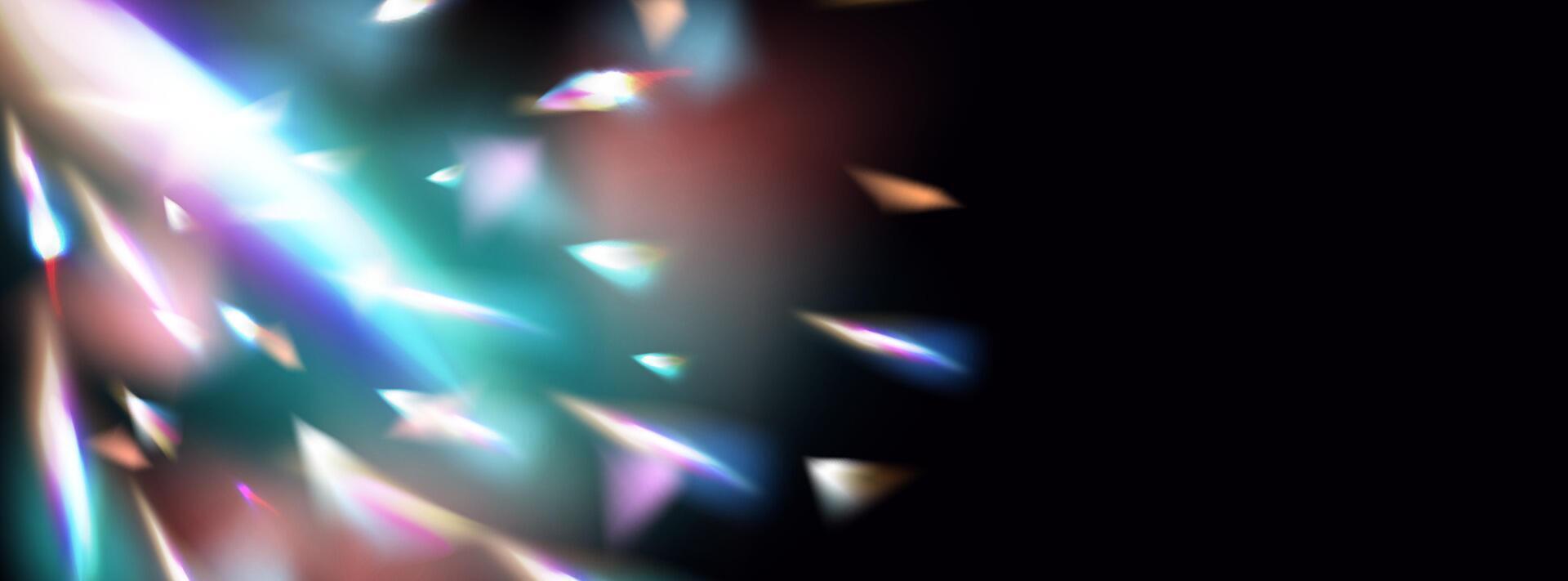 A set of colourful vector lens, crystal rainbow  light  and  flare transparent effects.Overlay for backgrounds.