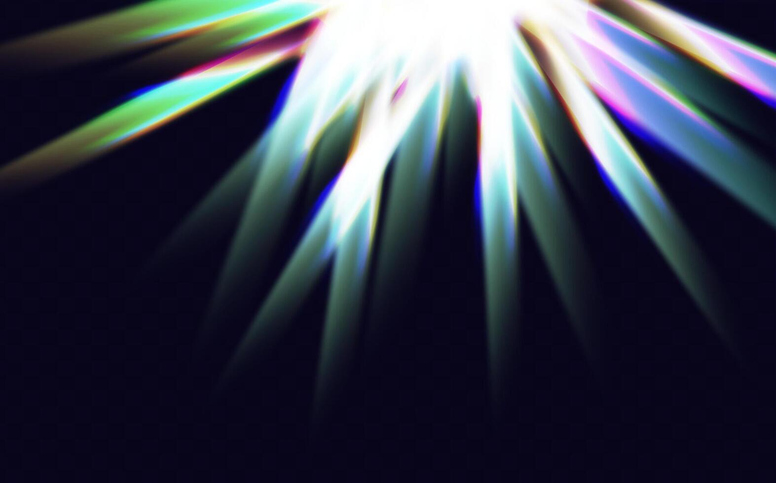 A set of colourful vector lens, crystal rainbow  light  and  flare transparent effects.Overlay for backgrounds.
