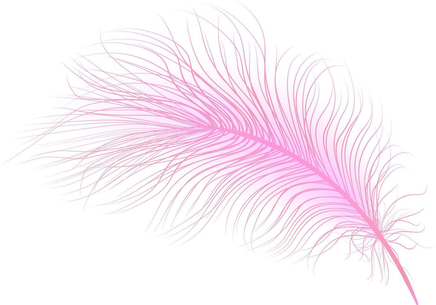 Set of realistic vector goose or swan feathers of various shapes. Ecological feather filler for pillows, blankets or jackets.Vector concept design,line art.