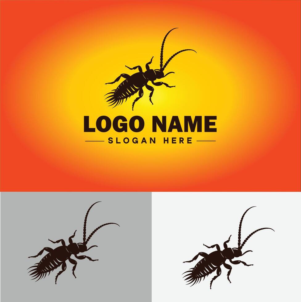 Earwig logo vector art icon graphics for business brand icon earwig logo template