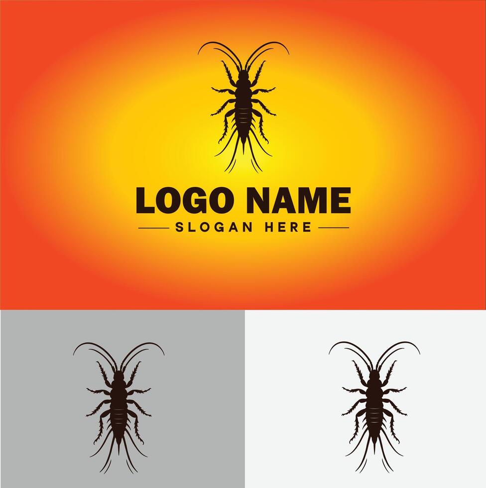 Earwig logo vector art icon graphics for business brand icon earwig logo template