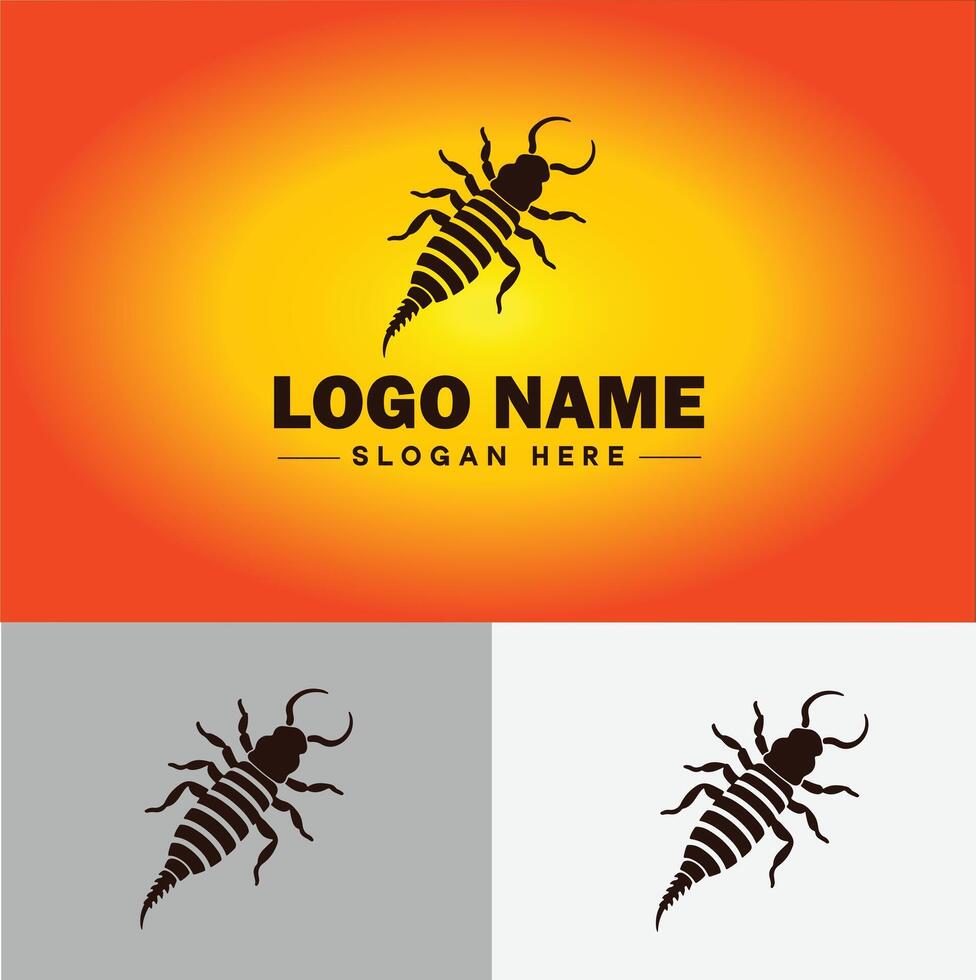Earwig logo vector art icon graphics for business brand icon earwig logo template