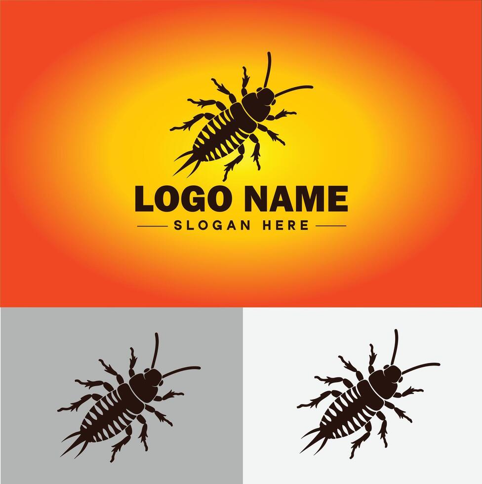 Earwig logo vector art icon graphics for business brand icon earwig logo template