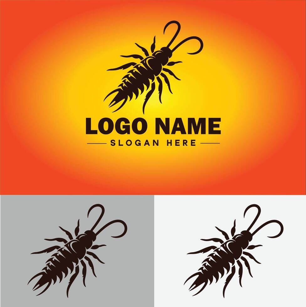 Earwig logo vector art icon graphics for business brand icon earwig logo template