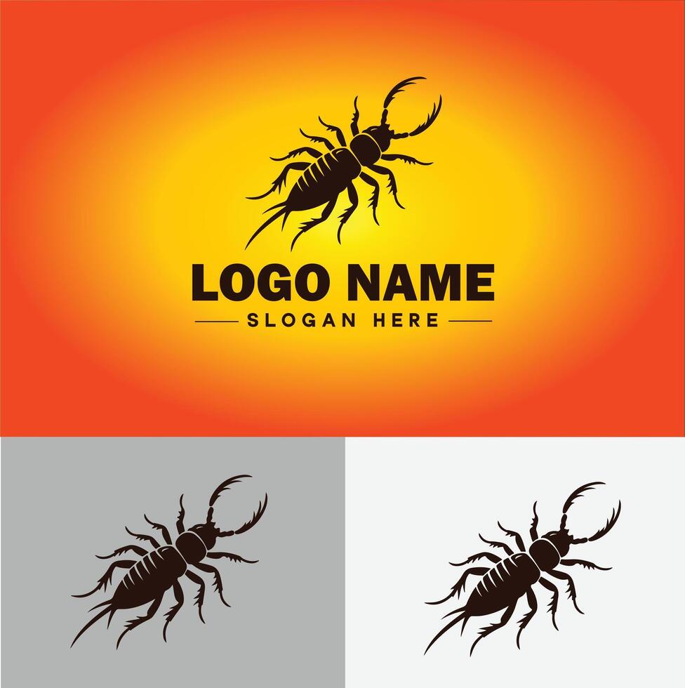 Earwig logo vector art icon graphics for business brand icon earwig logo template