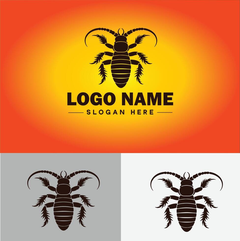 Earwig logo vector art icon graphics for business brand icon earwig logo template