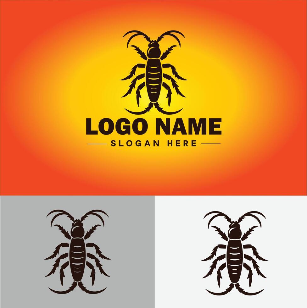 Earwig logo vector art icon graphics for business brand icon earwig logo template