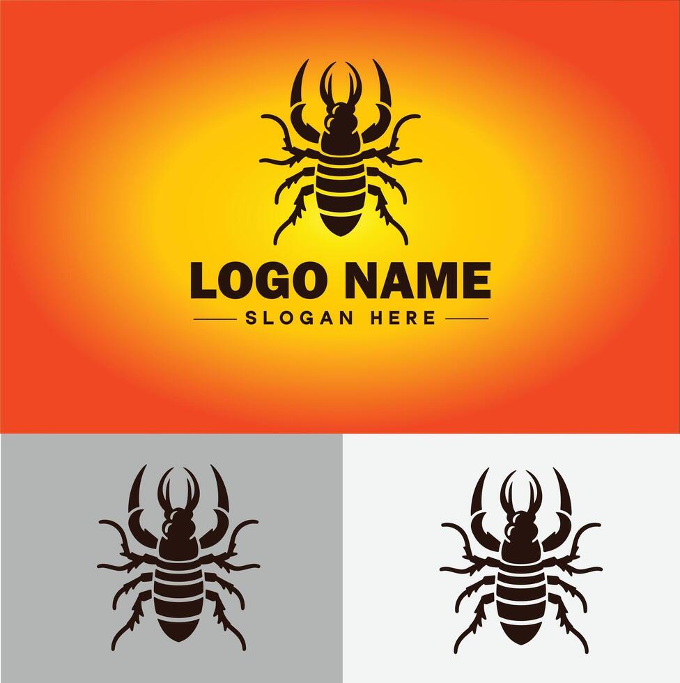 Earwig logo vector art icon graphics for business brand icon earwig logo template