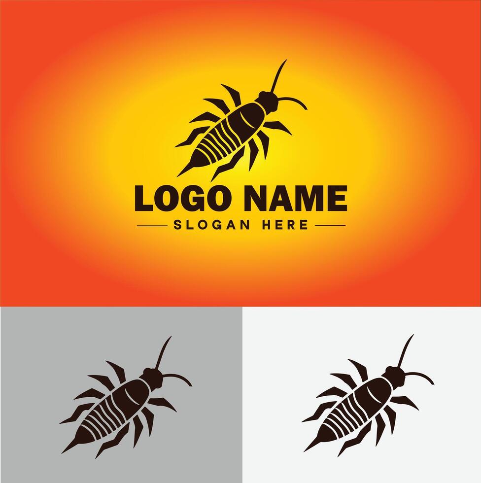 Earwig logo vector art icon graphics for business brand icon earwig logo template