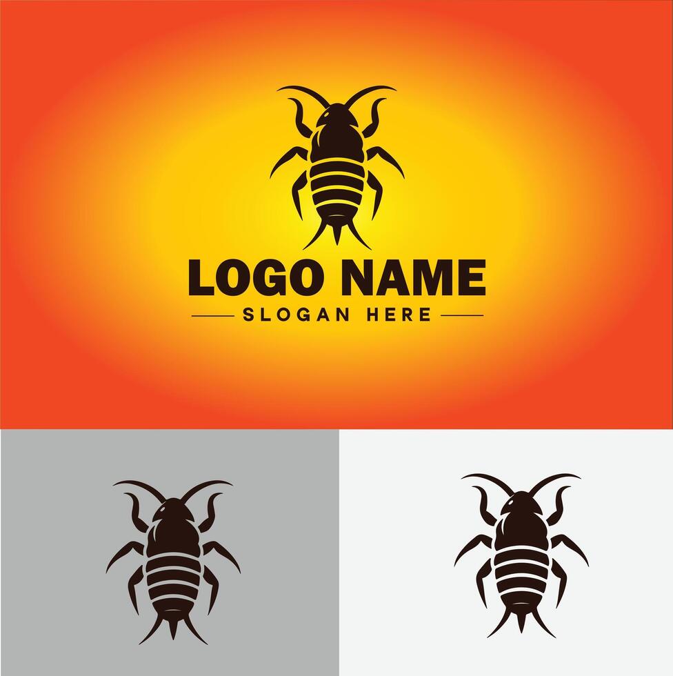 Earwig logo vector art icon graphics for business brand icon earwig logo template