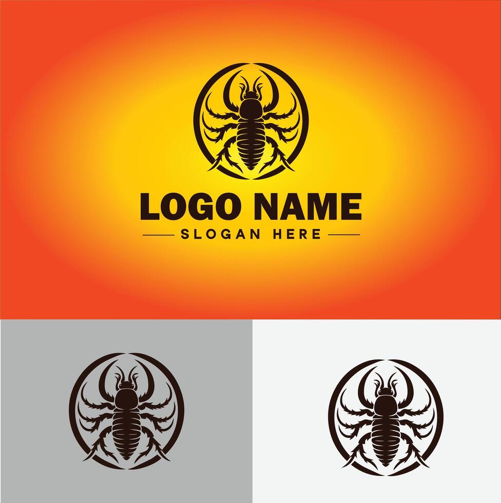 Earwig logo vector art icon graphics for business brand icon earwig logo template