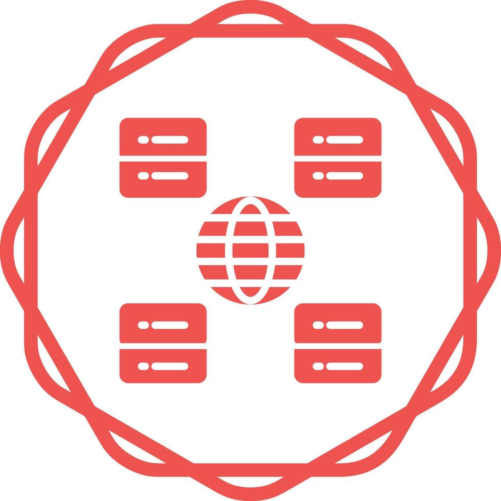Content Delivery Network Vector Icon