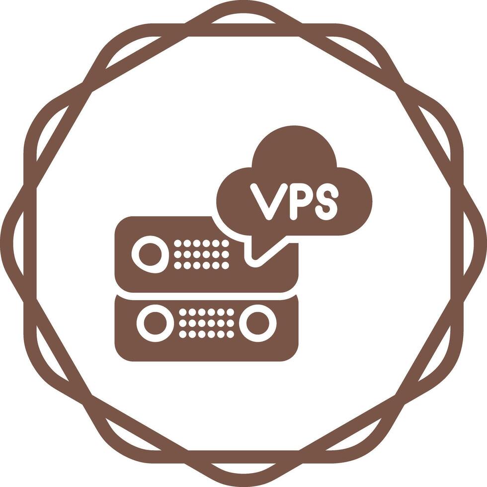 VPS Hosting Vector Icon
