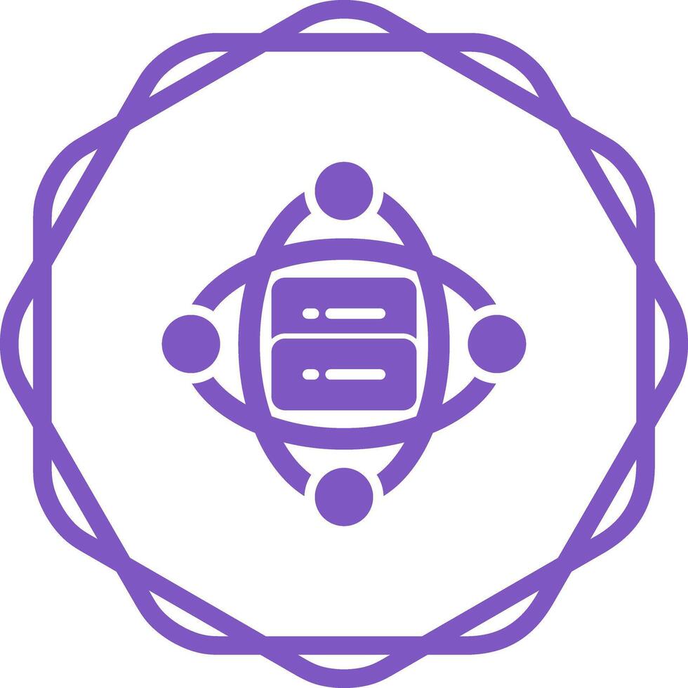 Cluster Server Vector Icon