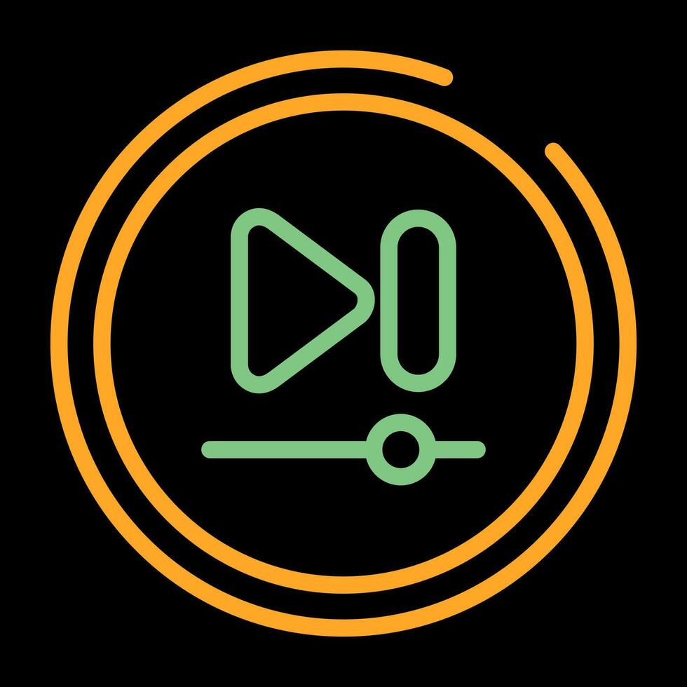 Video Next Track Button Vector Icon