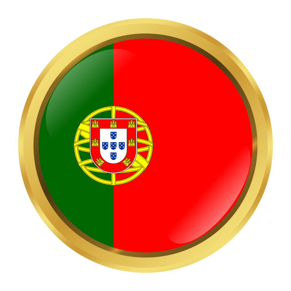 Portugal Flag Circle Shape png