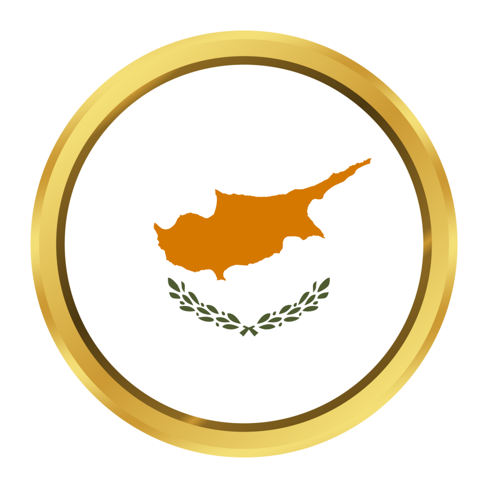 Cyprus Flag Circle Shape png