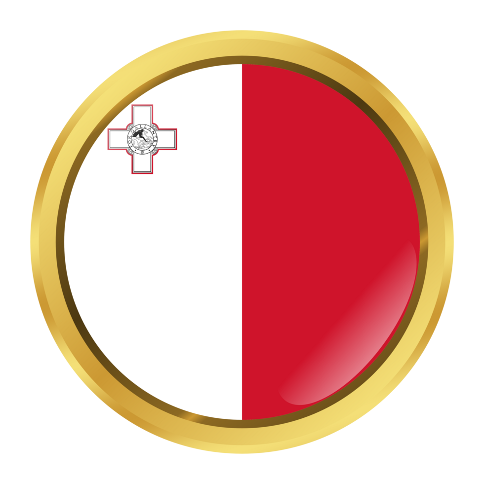 Malta Flag Circle Shape png