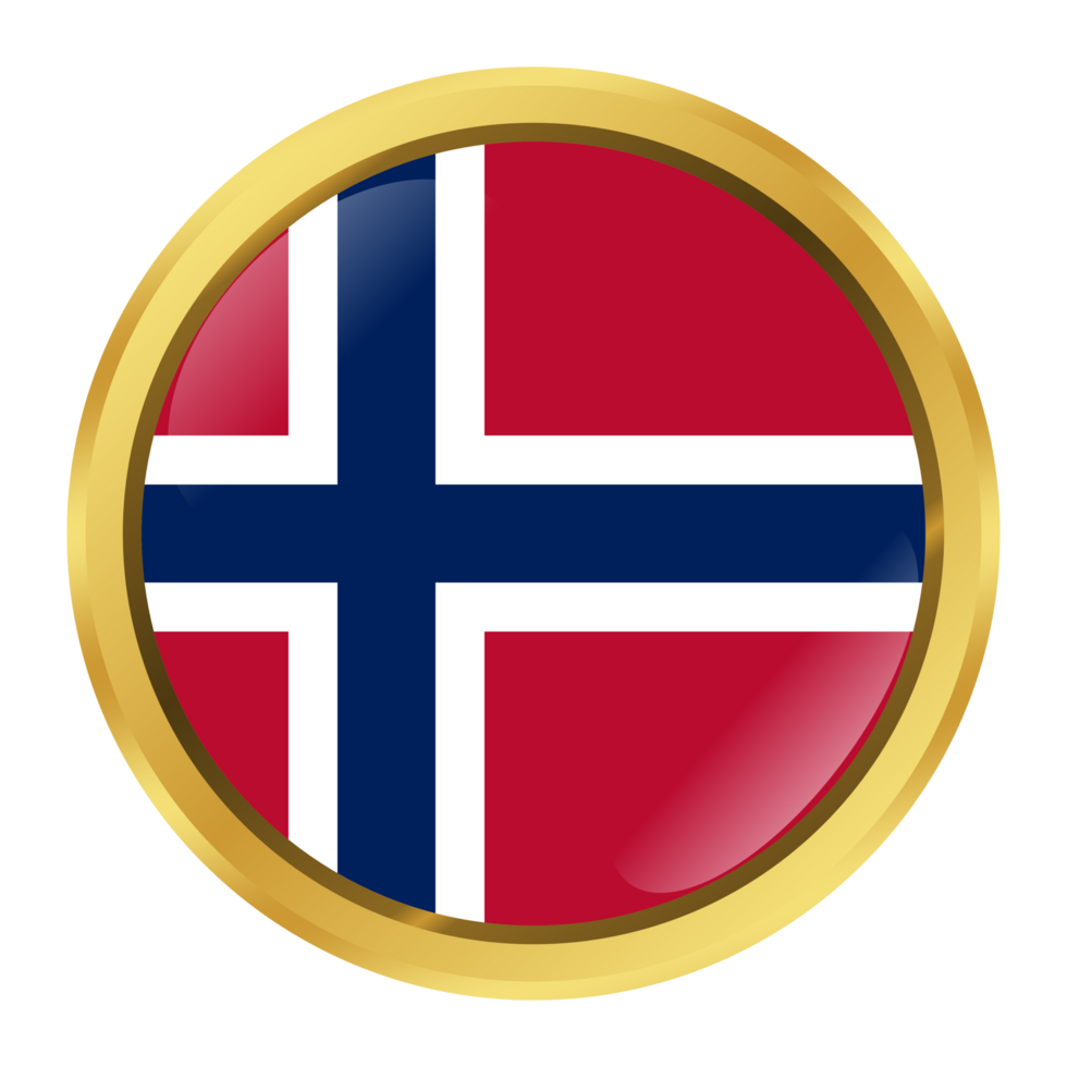 Norway Flag Circle Shape png