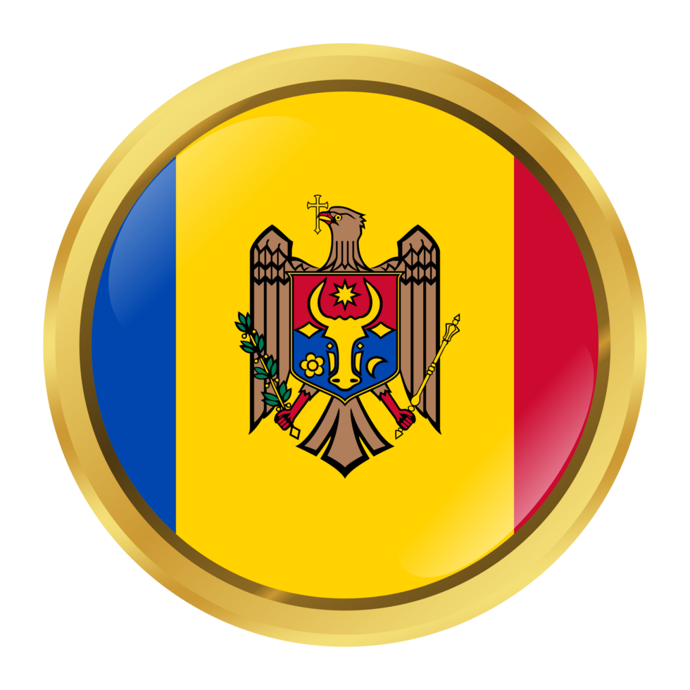 Moldova Flag Circle Shape png