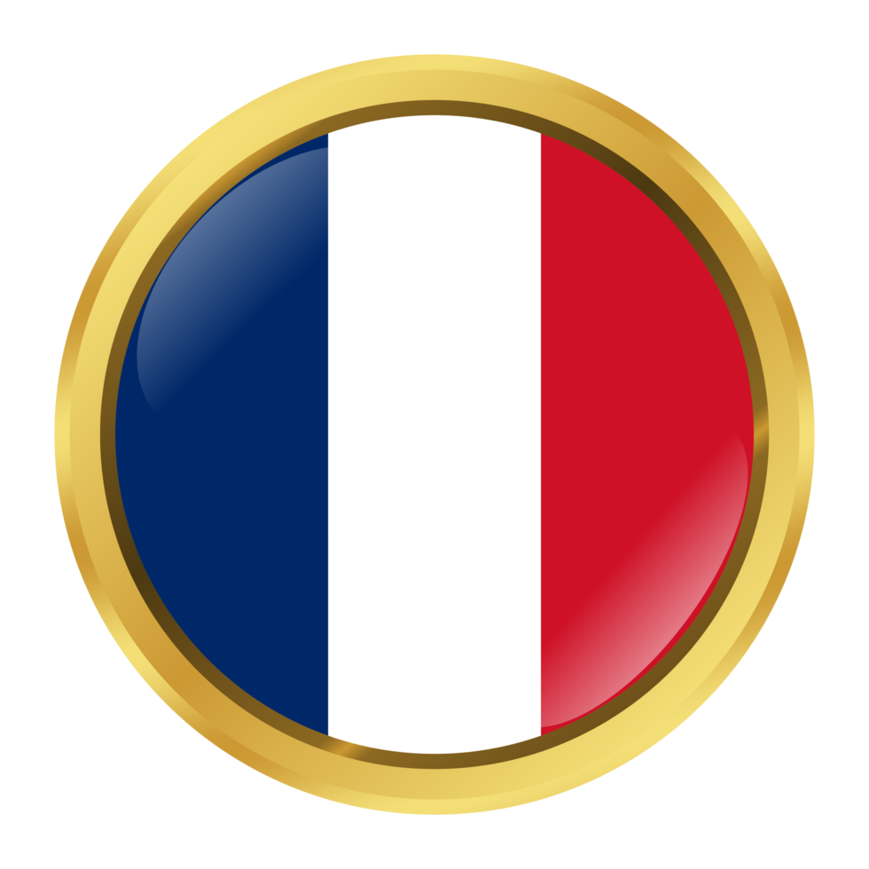 France Flag Circle Shape png