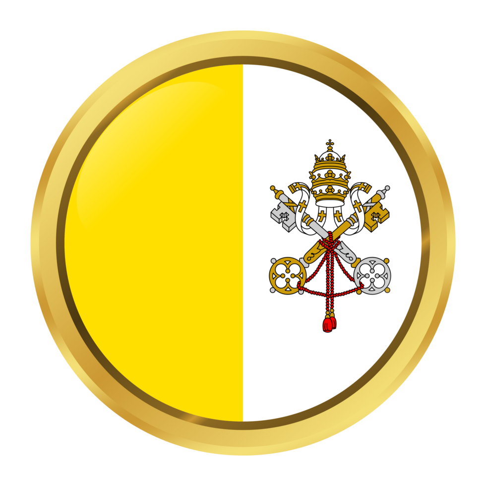 Vatican City Flag Circle Shape png