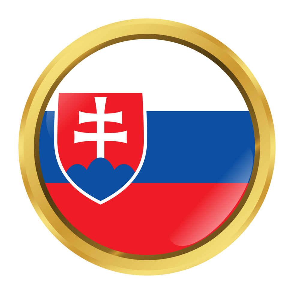 Slovakia Flag Circle Shape png